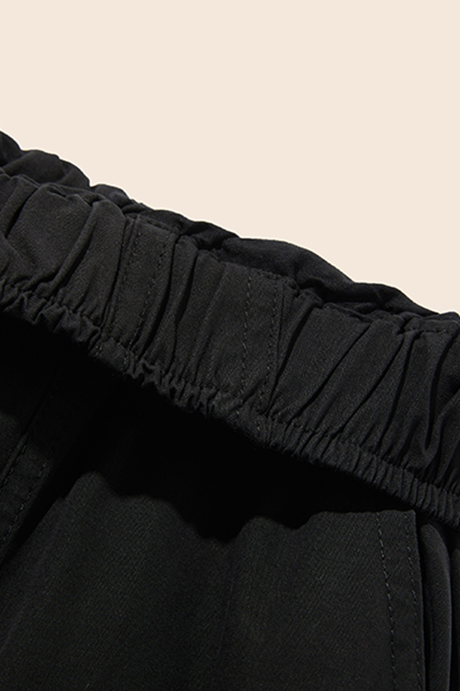 Drawstring Waist Wide Leg Pants|yescci-YESCCI.com