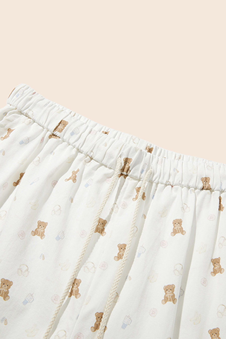 Bear Print Casual Pants|yescci