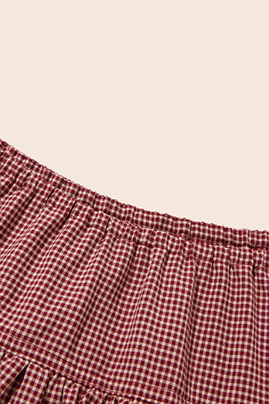 Vintage Plaid Tiered Skirt|yescci-YESCCI.com