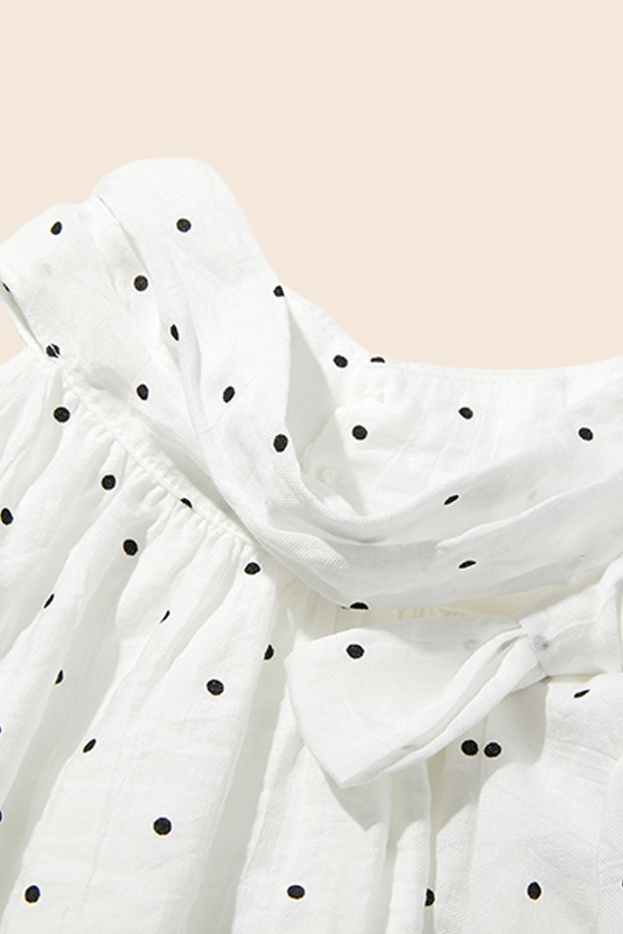 Polka Dot Off-Shoulder Top|yescci