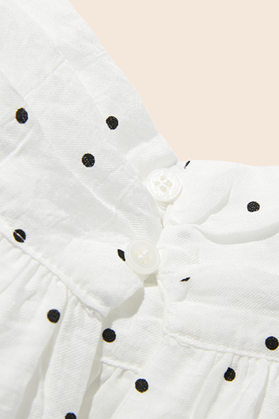 Polka Dot Off-Shoulder Top|yescci