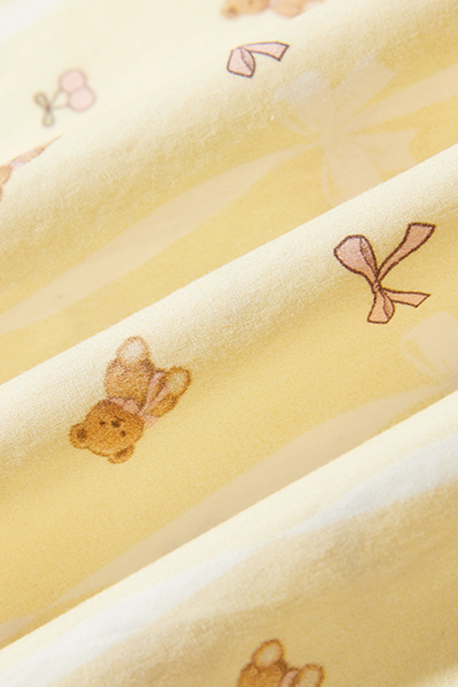 Teddy Bear Print Wide Leg Pants|yescci