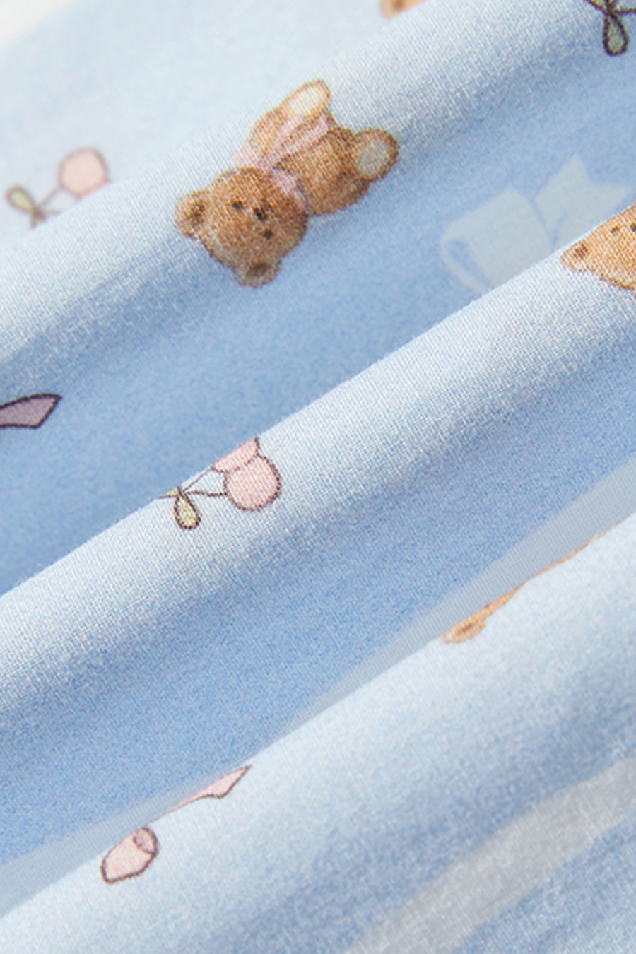 Teddy Bear Print Wide Leg Pants|yescci