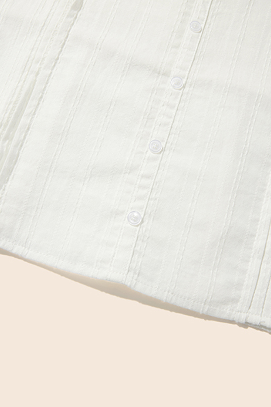 Eyelet Trim Ruffle Strap White Top|yescci-YESCCI.com