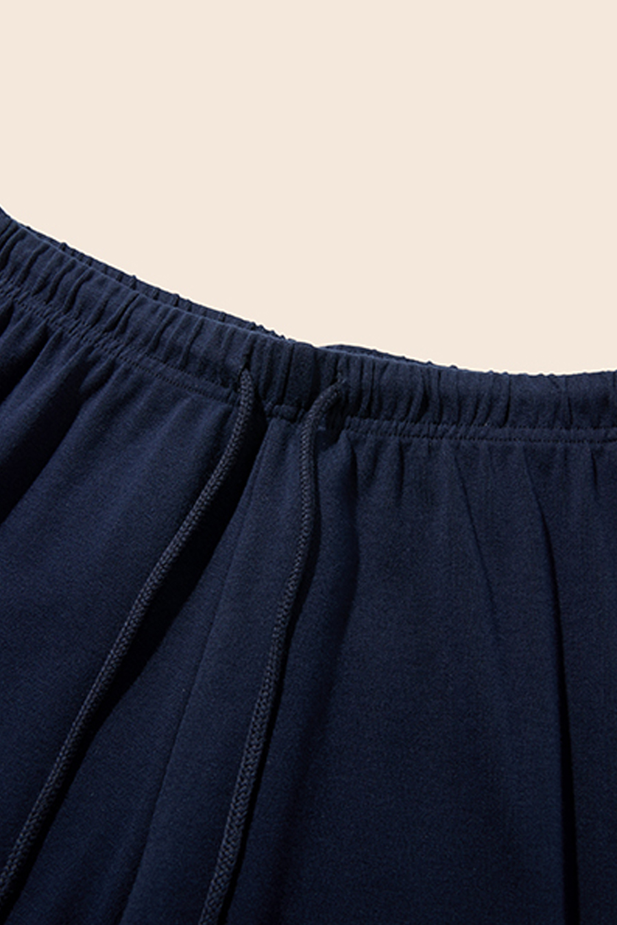 Blue Printed Casual Pants|yescci-YESCCI.com