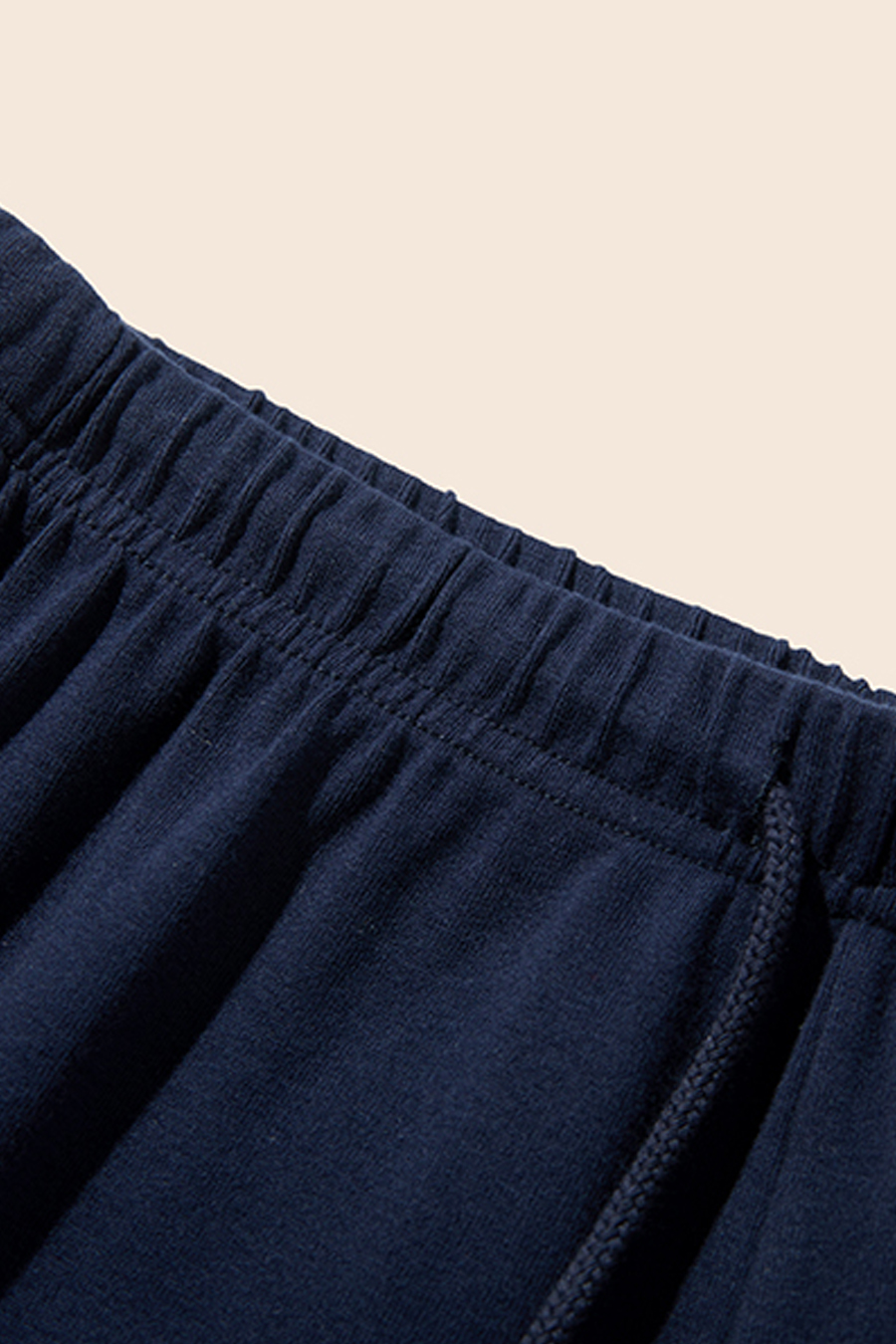 Blue Printed Casual Pants|yescci-YESCCI.com