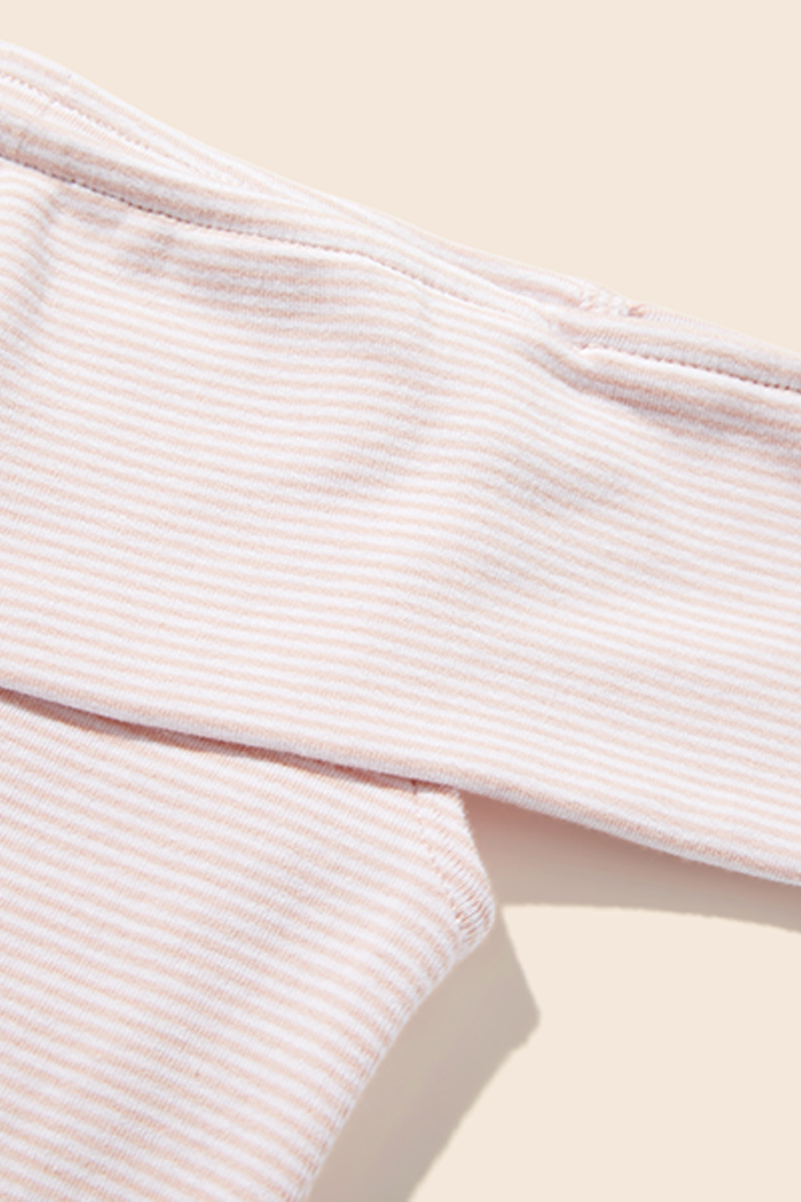 Off-Shoulder Striped Knit Top|yescci