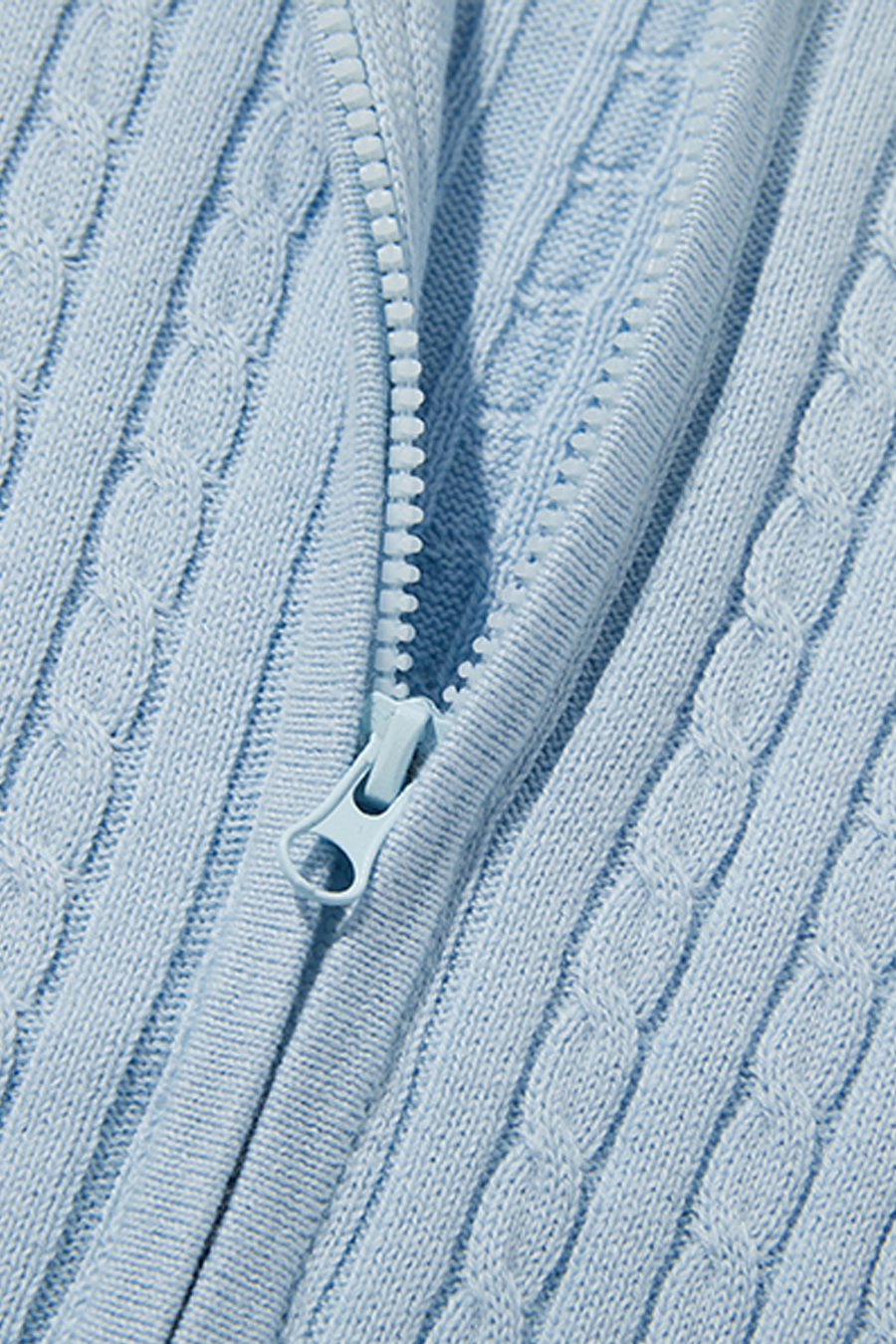 Textured Knit Hooded Jacket|yescci-YESCCI.com