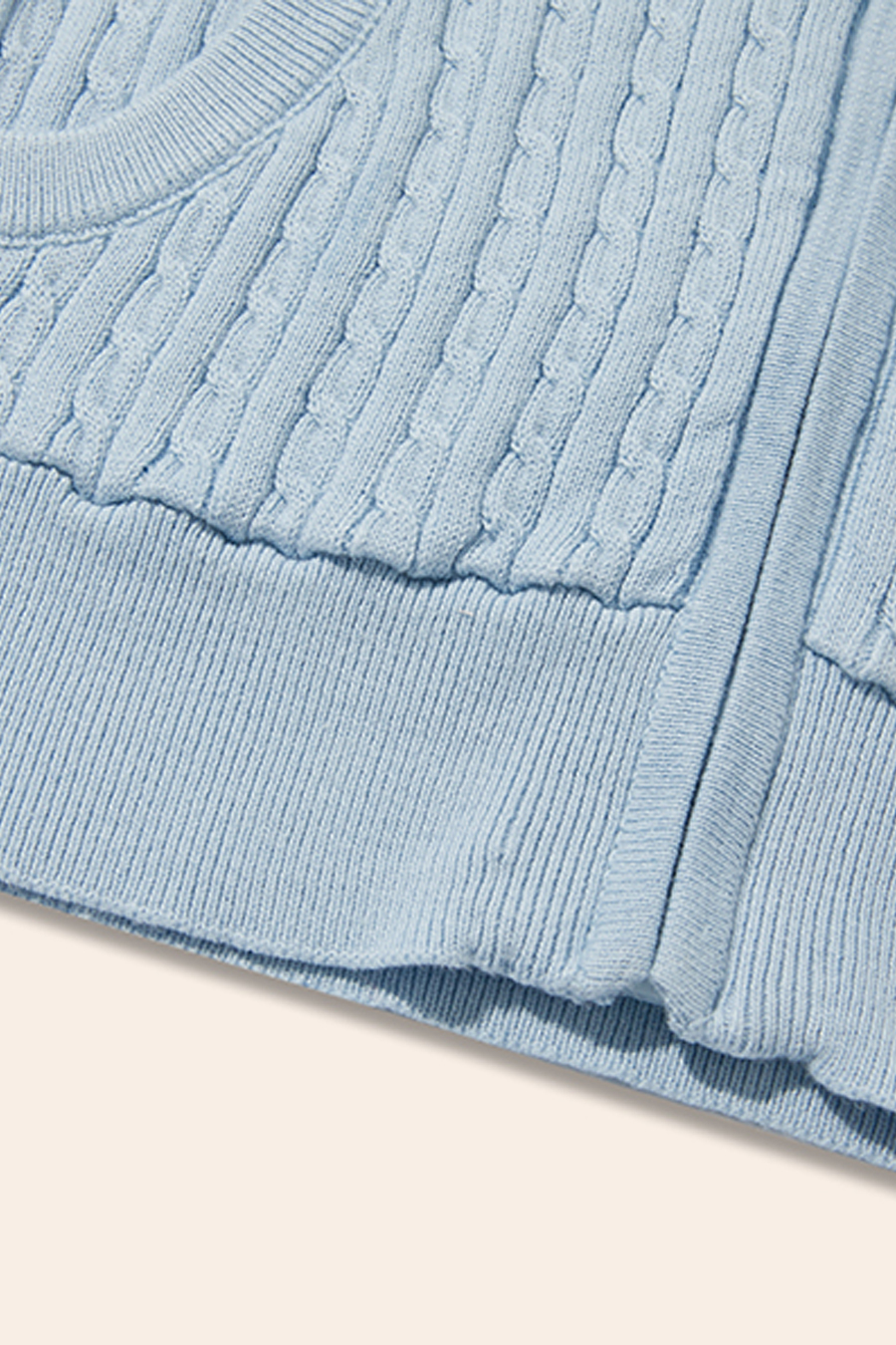 Textured Knit Hooded Jacket|yescci-YESCCI.com