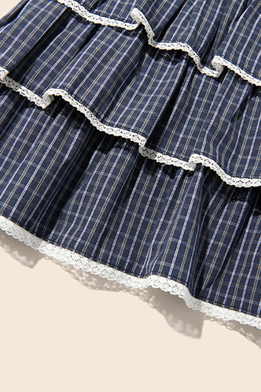 Preppy Style Plaid Ruffle Skirt|yescci-YESCCI.com