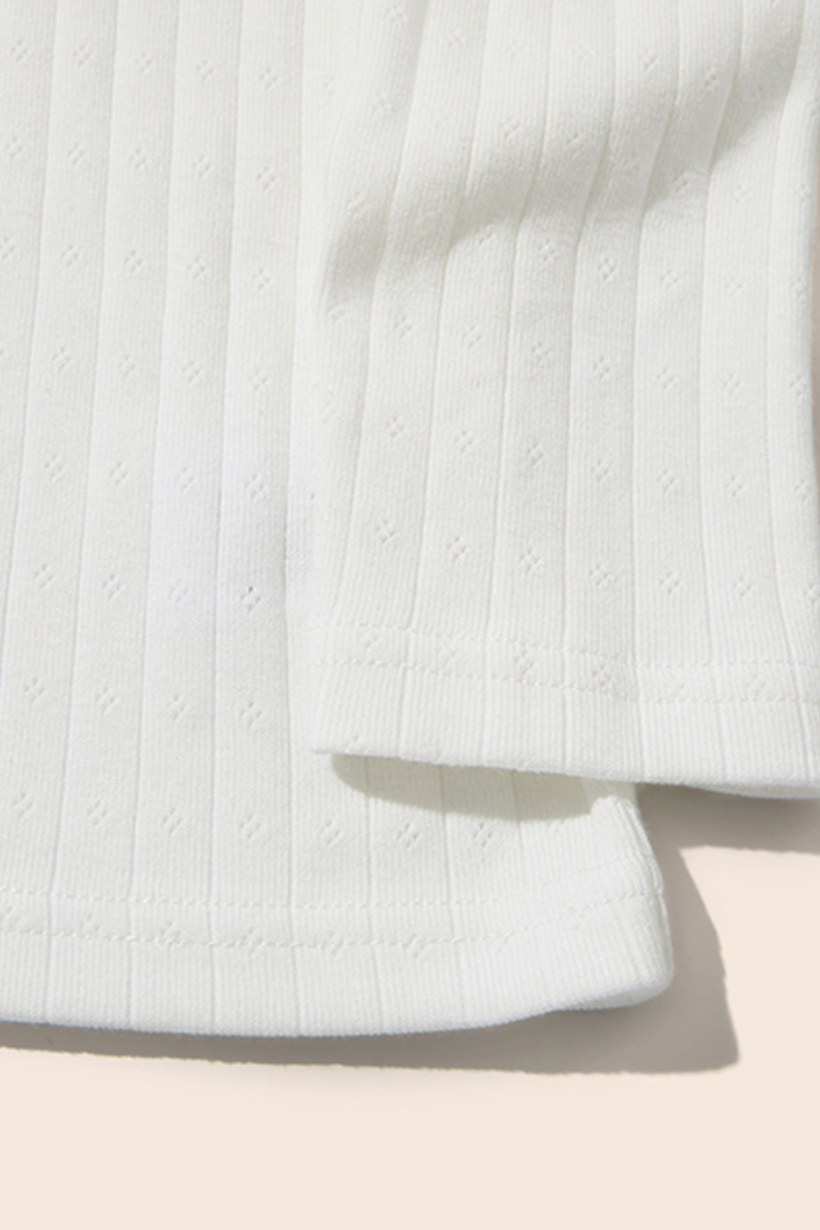 Lace-Trim Knit Shirt|yescci-YESCCI.com
