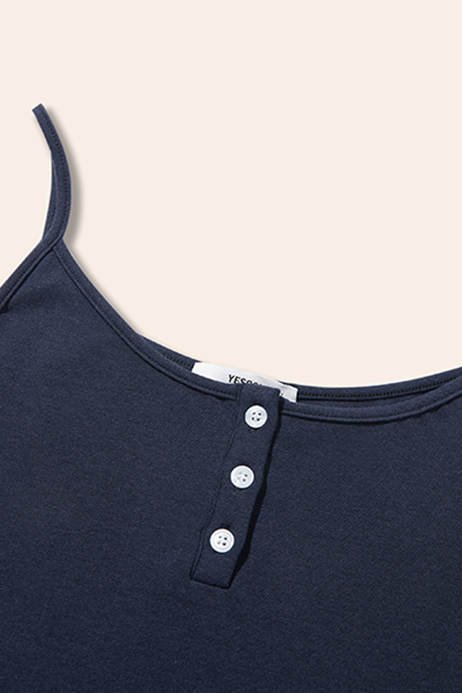 Henley Neck Cami Top|yescci-YESCCI.com