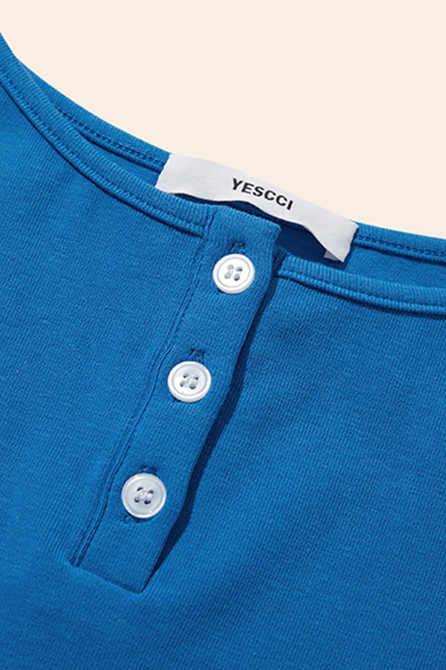 Henley Neck Cami Top|yescci-YESCCI.com