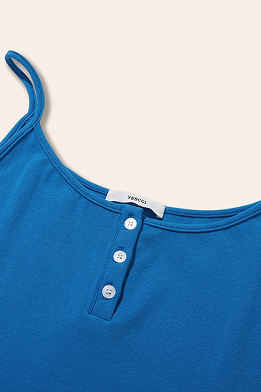 Henley Neck Cami Top|yescci-YESCCI.com