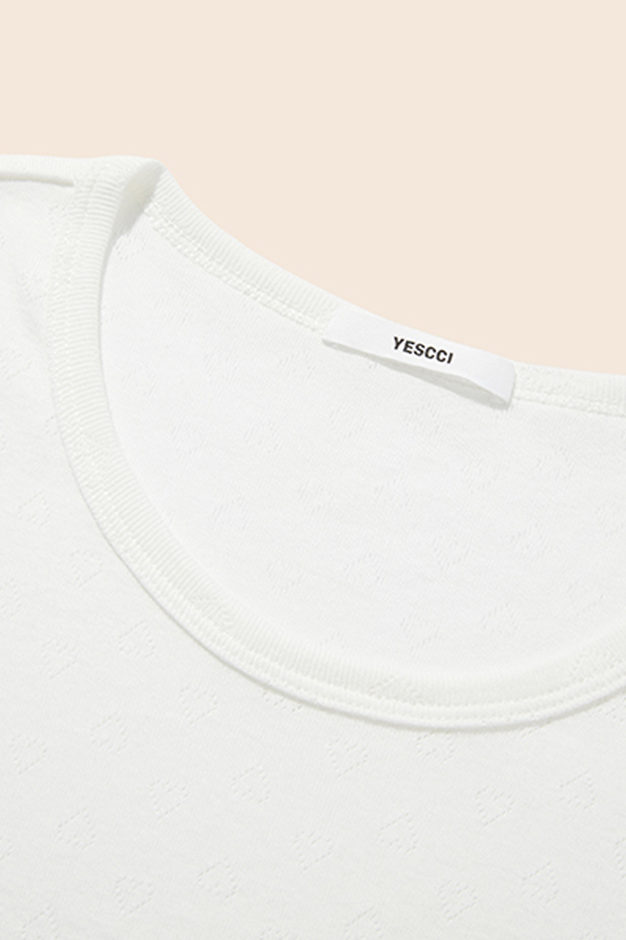 Lace Trim T-Shirt|yescci-YESCCI.com