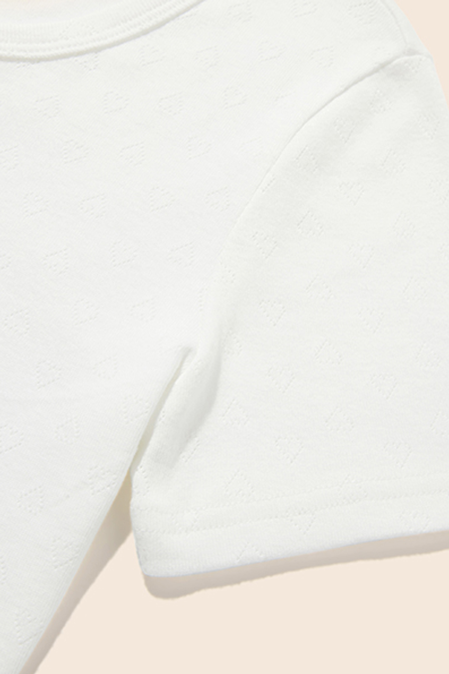 Lace Trim T-Shirt|yescci-YESCCI.com