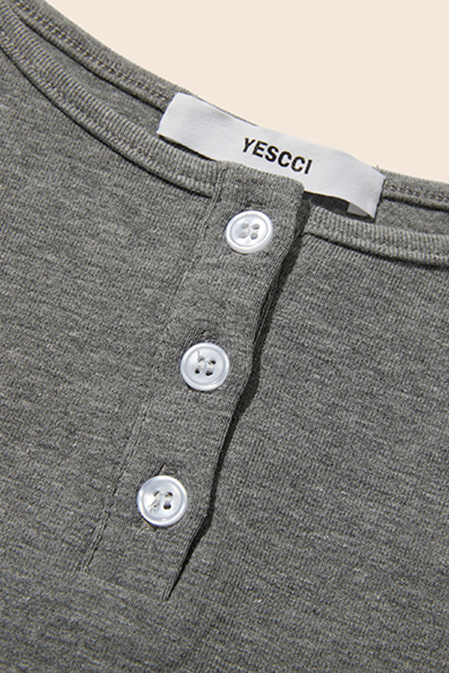 Henley Neck Cami Top|yescci-YESCCI.com