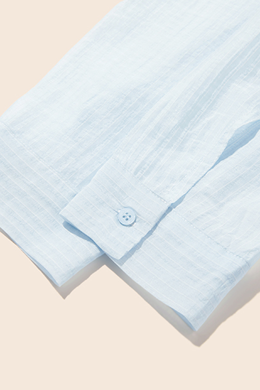 Stripe Long Sleeve Shirt|yescci-YESCCI.com