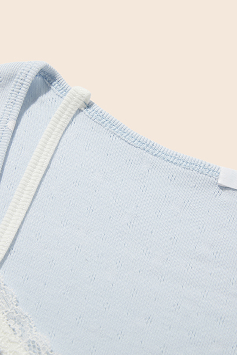Polka Dot Faux Two-Piece T-Shirt|yescci-YESCCI.com
