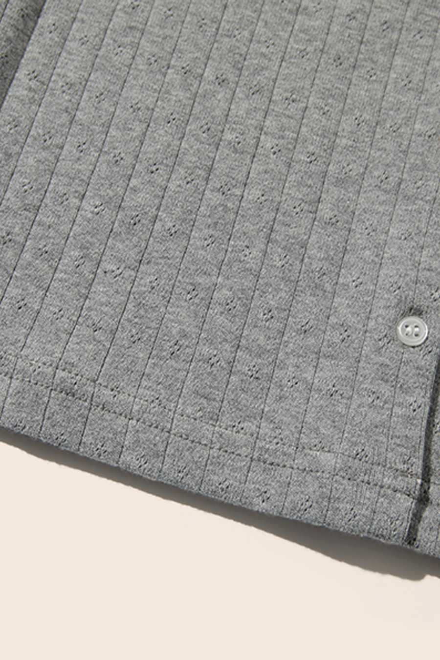 Lace-Trim Knit Shirt|yescci-YESCCI.com