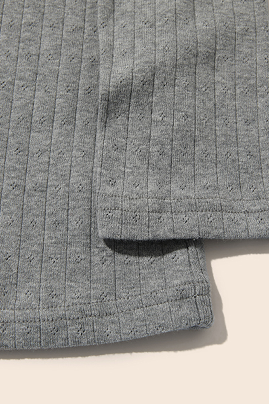 Lace-Trim Knit Shirt|yescci-YESCCI.com
