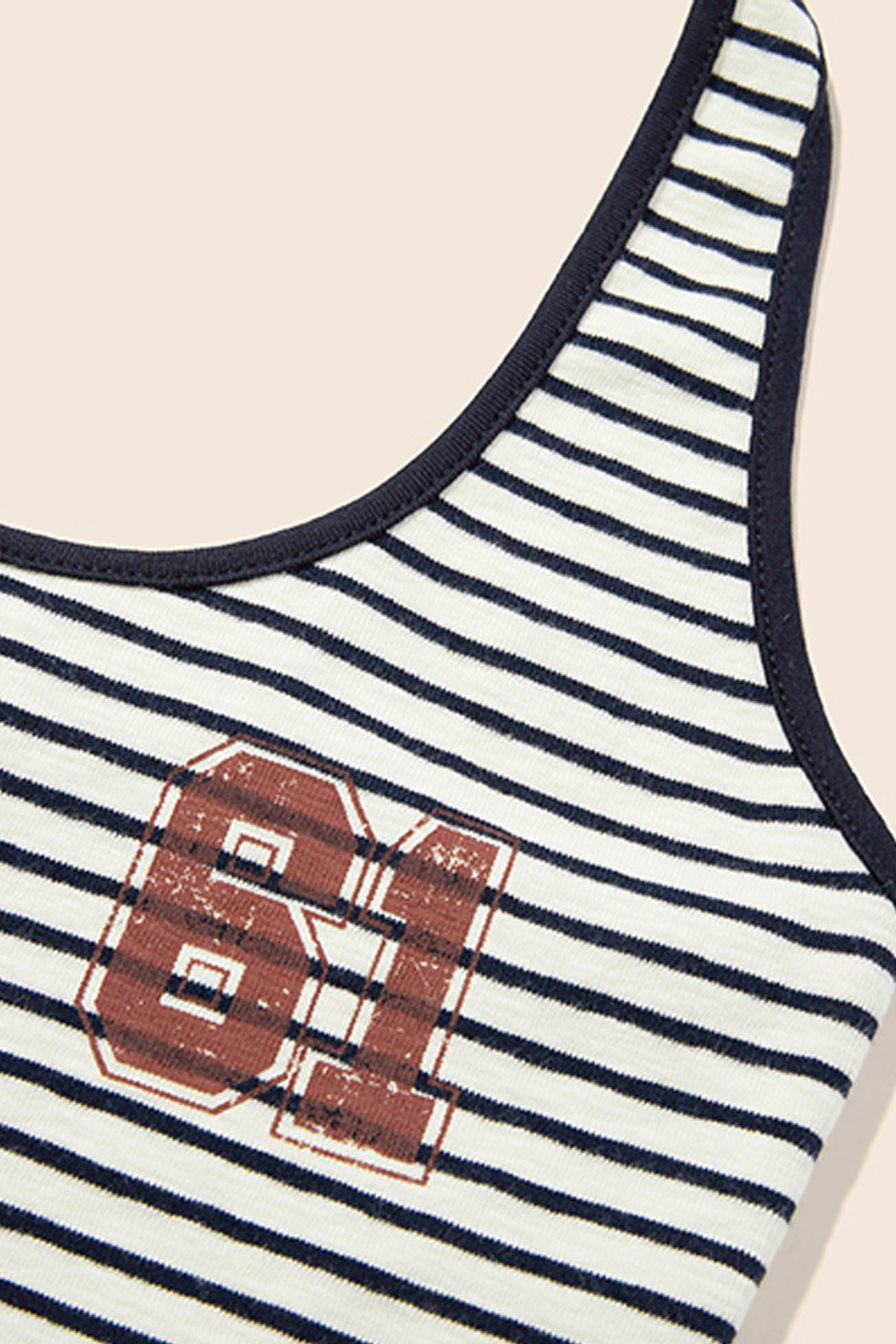 Striped Print Tank Top|yescci-YESCCI.com