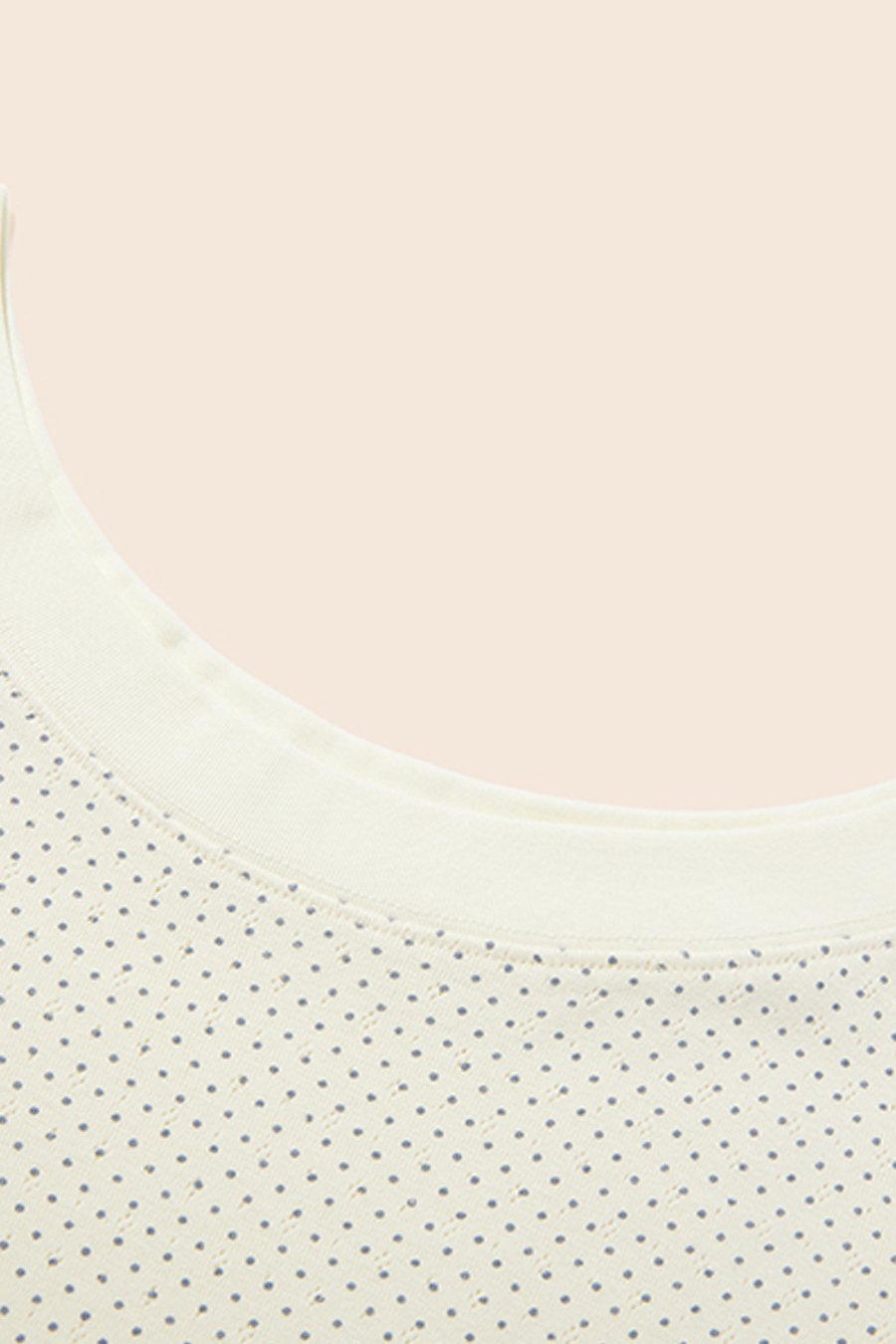 Off-Shoulder Polka Dot T-Shirt|yescci-YESCCI.com
