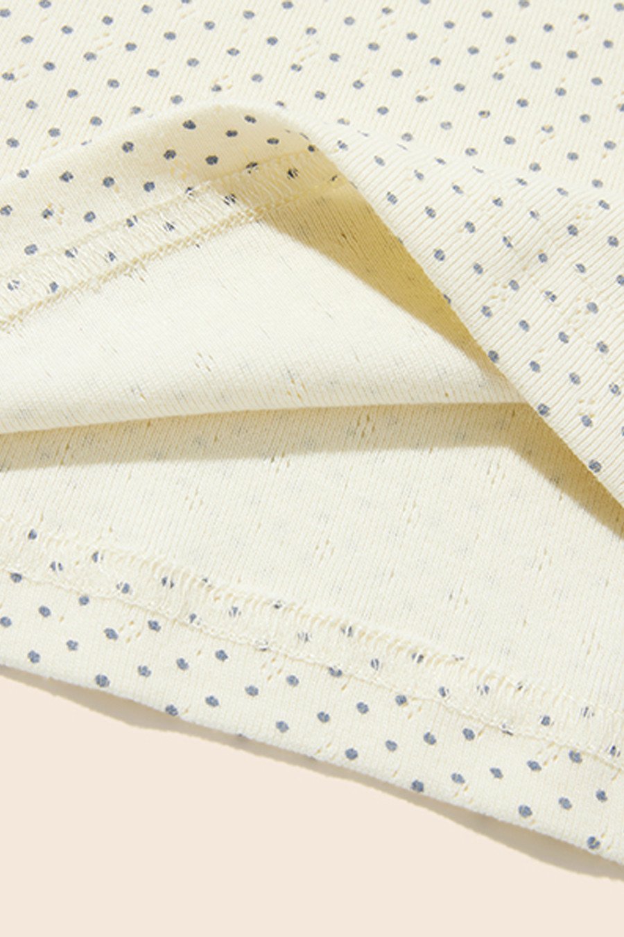 Off-Shoulder Polka Dot T-Shirt|yescci-YESCCI.com