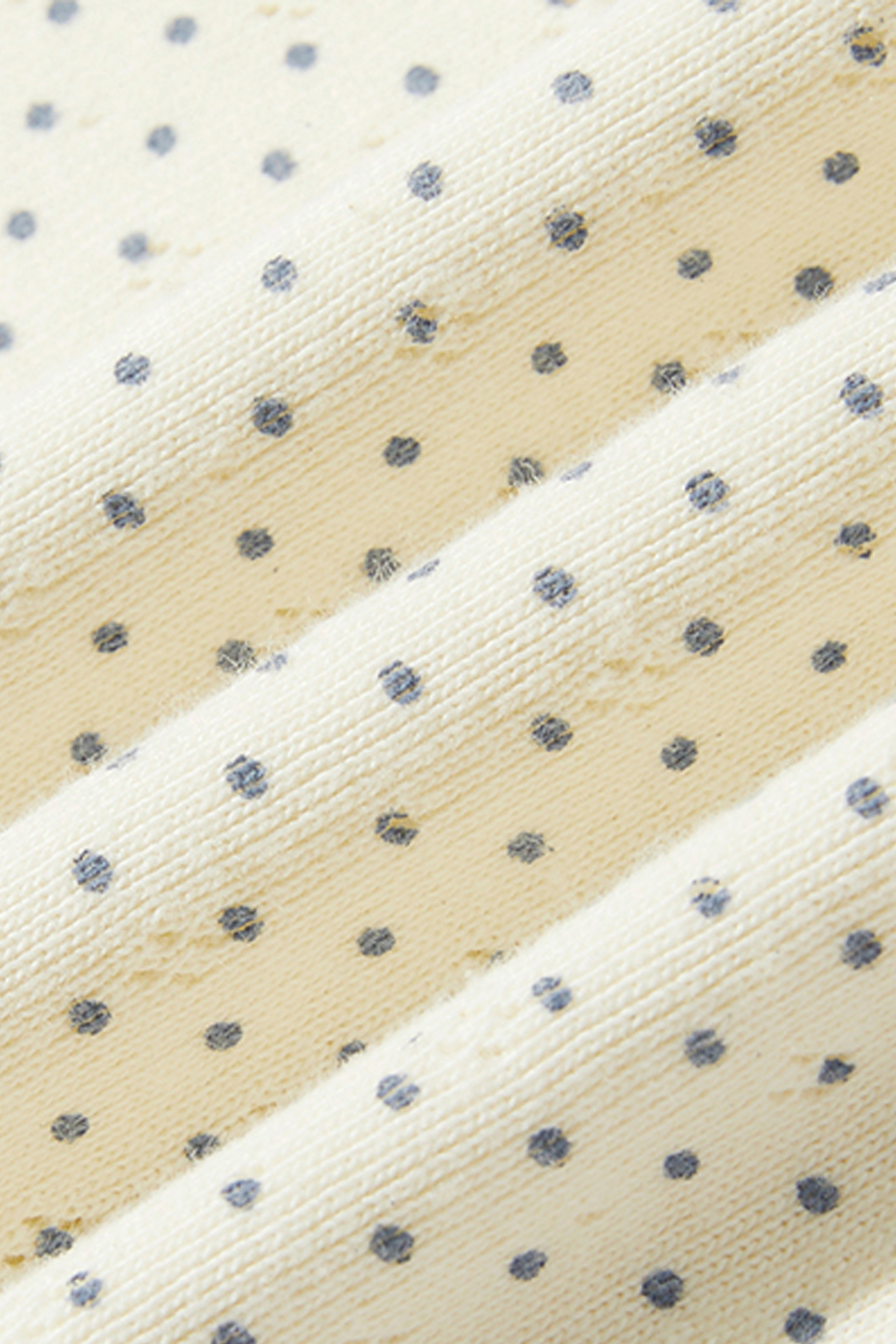 Off-Shoulder Polka Dot T-Shirt|yescci-YESCCI.com