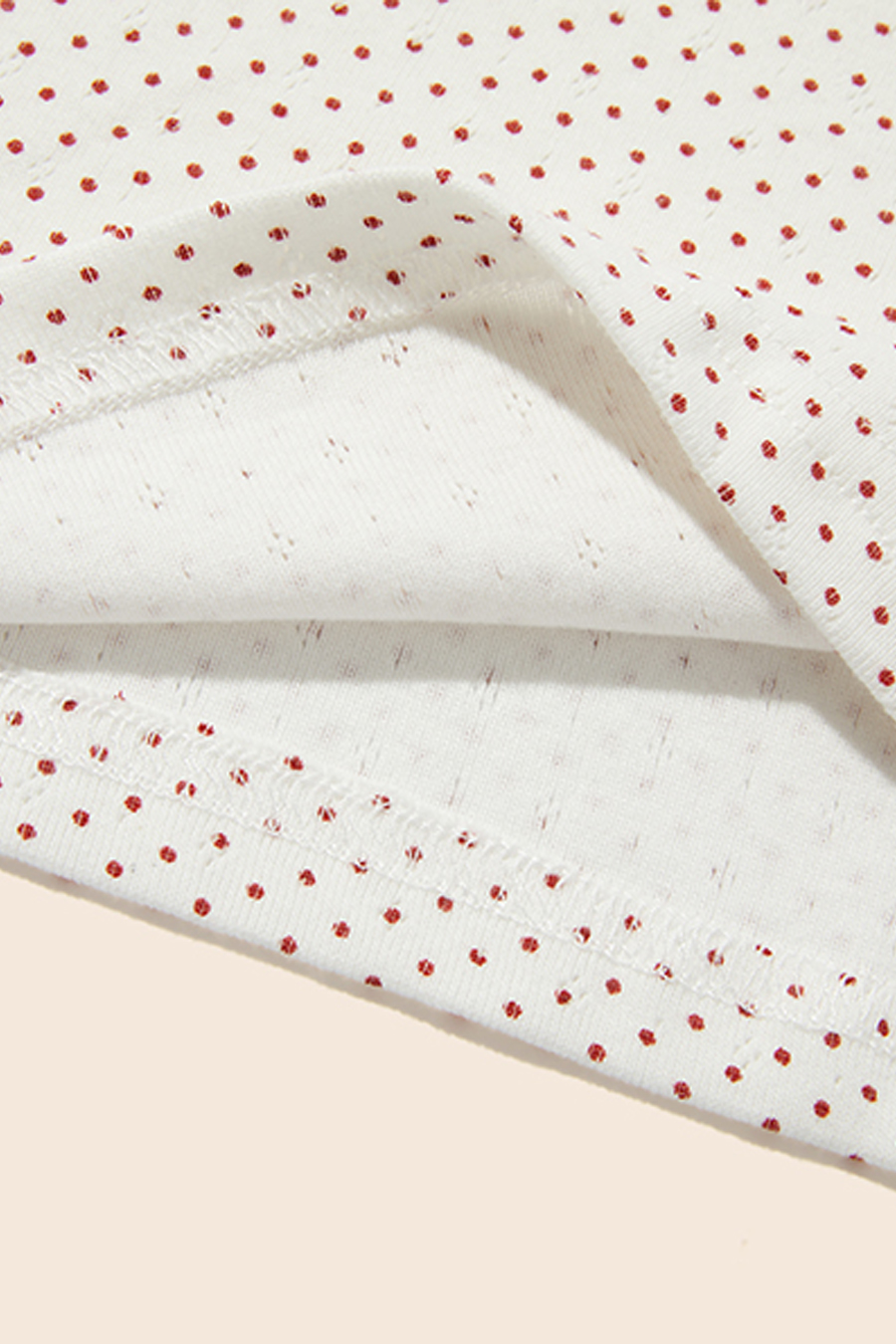 Off-Shoulder Polka Dot T-Shirt|yescci-YESCCI.com