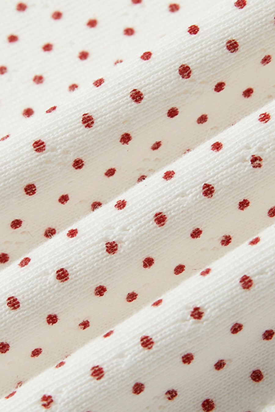 Off-Shoulder Polka Dot T-Shirt|yescci-YESCCI.com