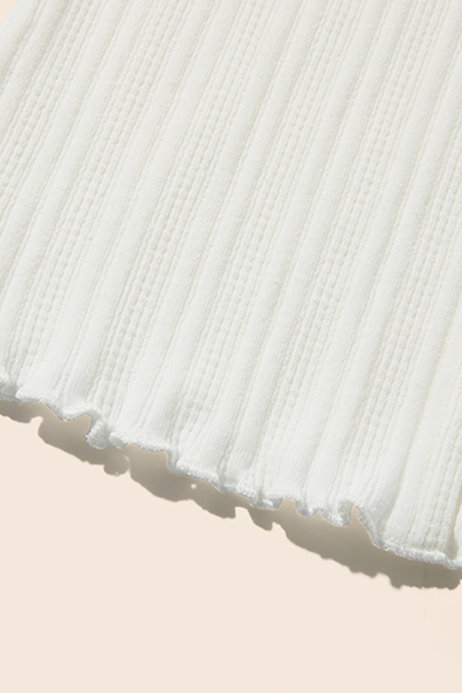 Lace Trim Knit Top|yescci-YESCCI.com