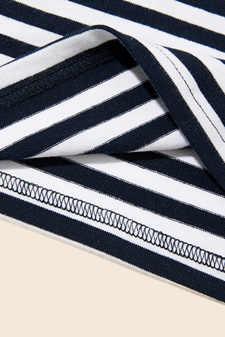 Striped Off-Shoulder Tee|yescci