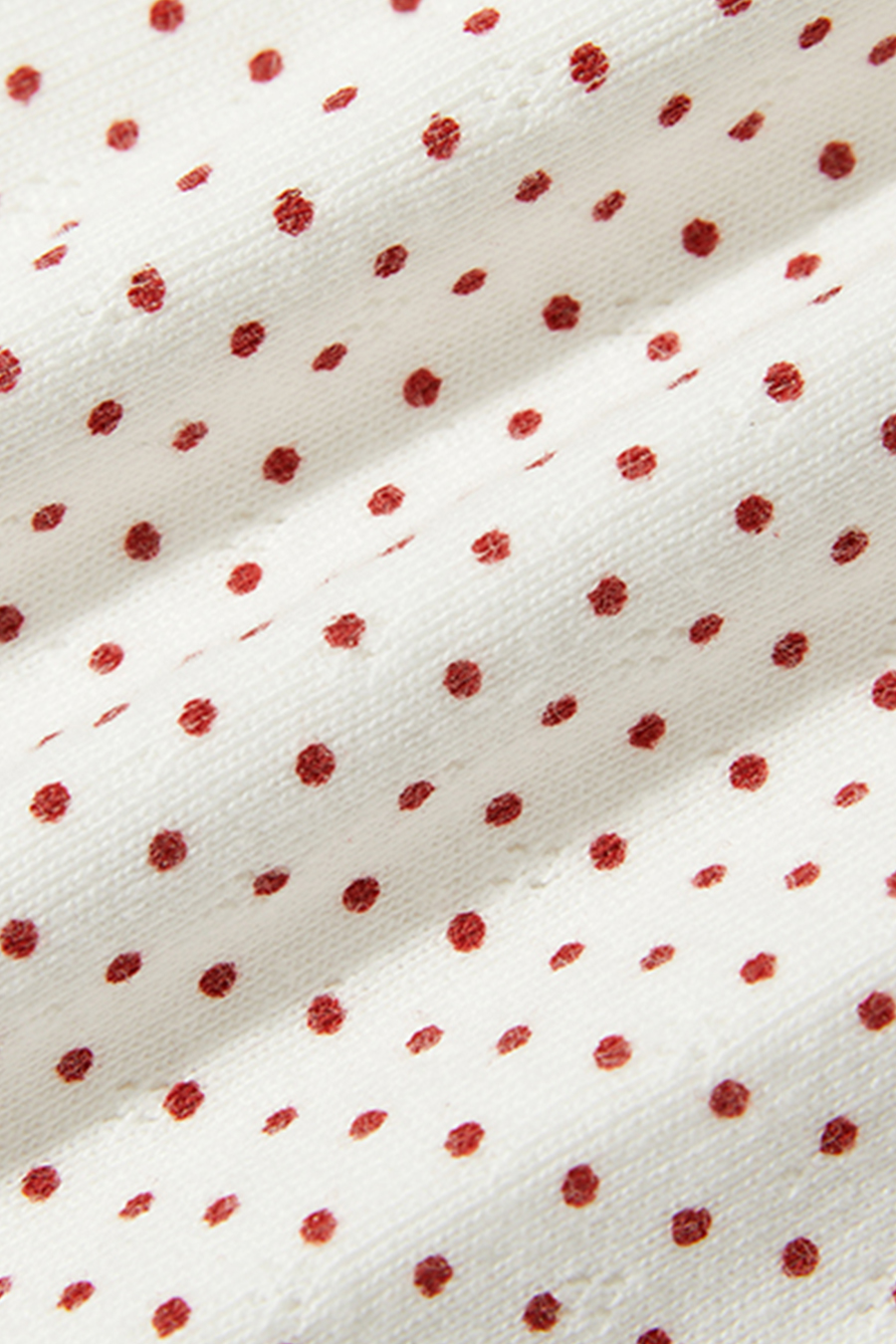 Lace Trim Polka Dot Cami|yescci