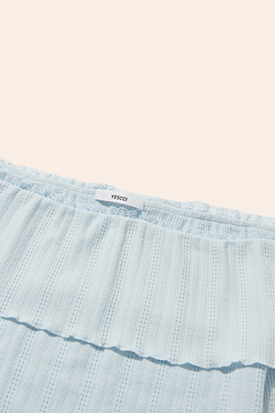 Textured Off-Shoulder Top|yescci-YESCCI.com