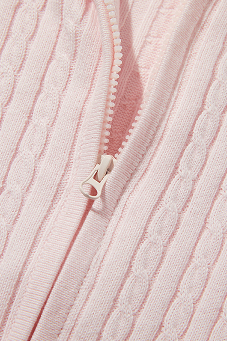 Textured Knit Hooded Jacket|yescci-YESCCI.com