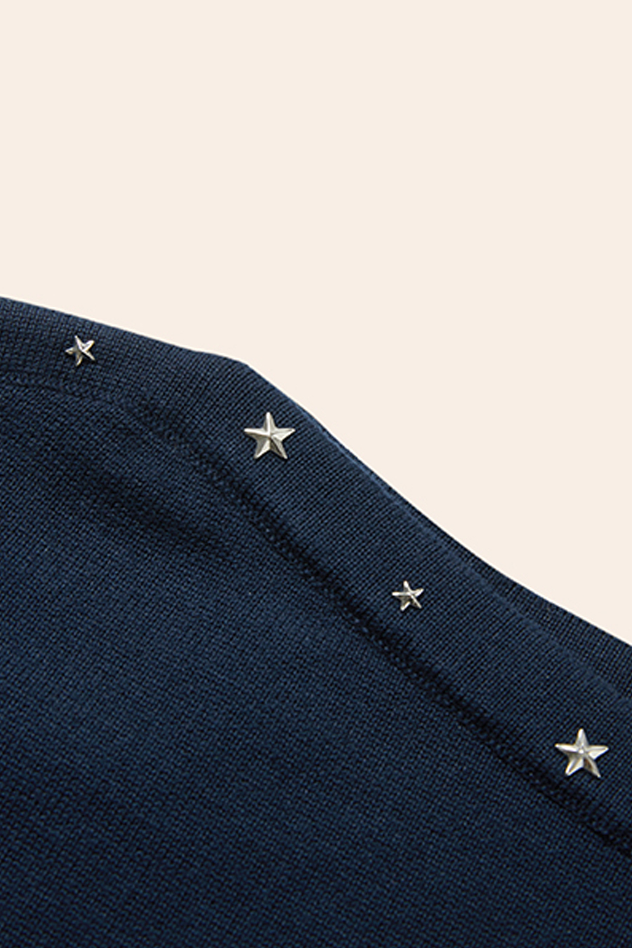 Star Embellished Knit Sweater|yescci-YESCCI.com