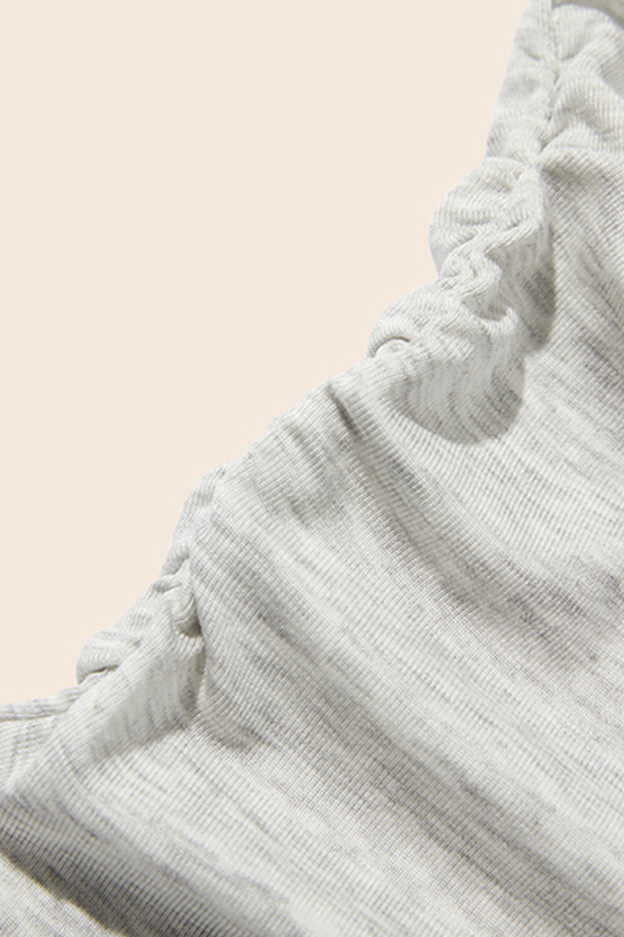 Lace Neckline Side Tie Knit Top|yescci-YESCCI.com