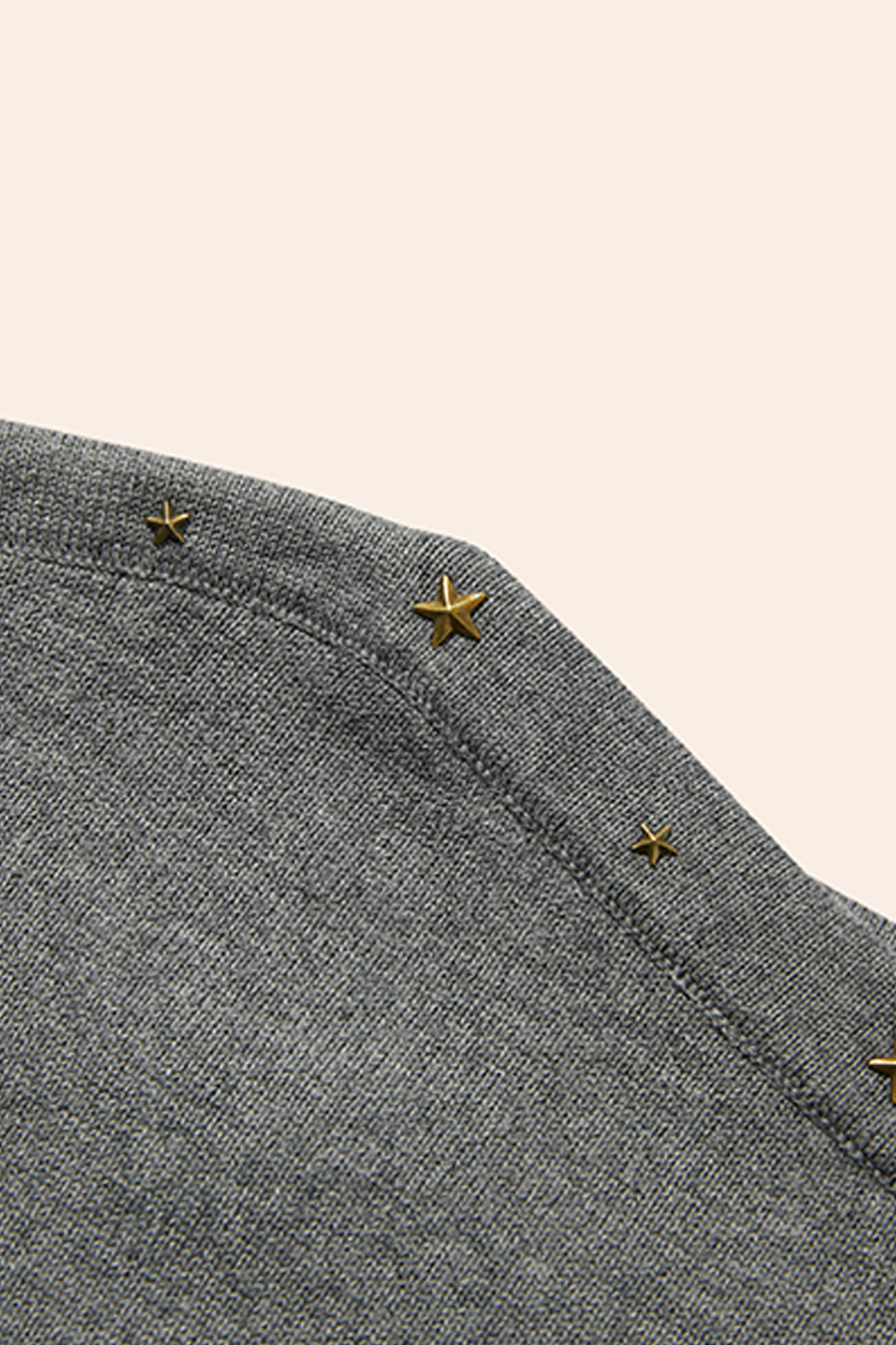 Star Embellished Knit Sweater|yescci-YESCCI.com