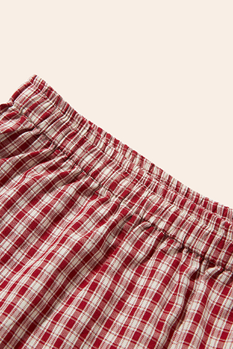 Plaid Button Shorts|yescci-YESCCI.com