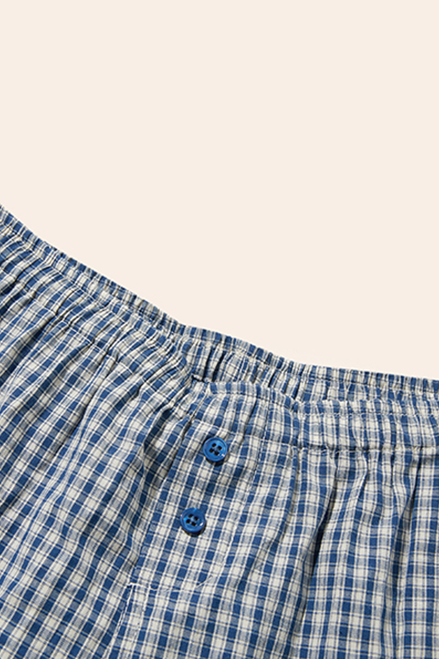 Plaid Button Shorts|yescci-YESCCI.com