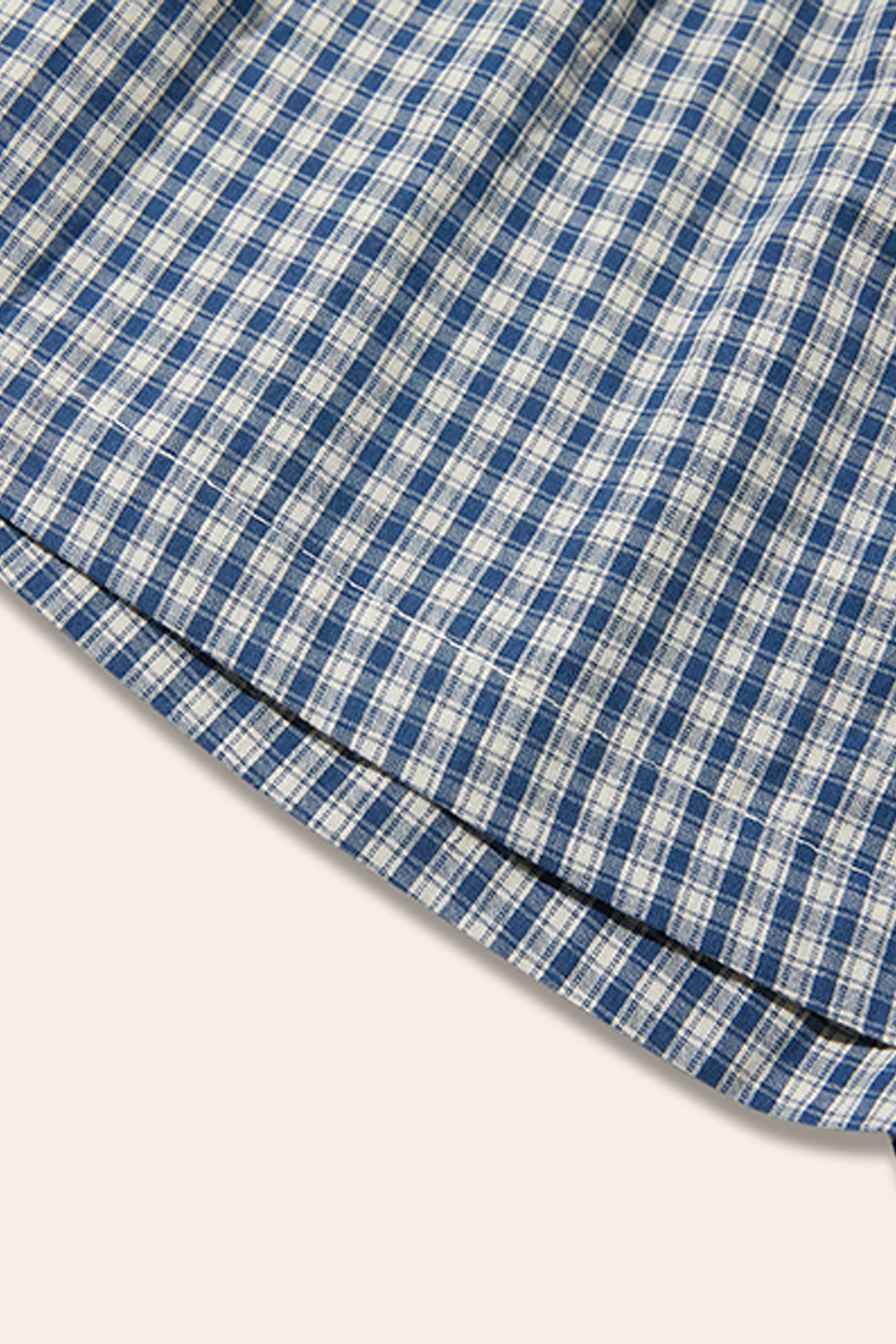 Plaid Button Shorts|yescci-YESCCI.com