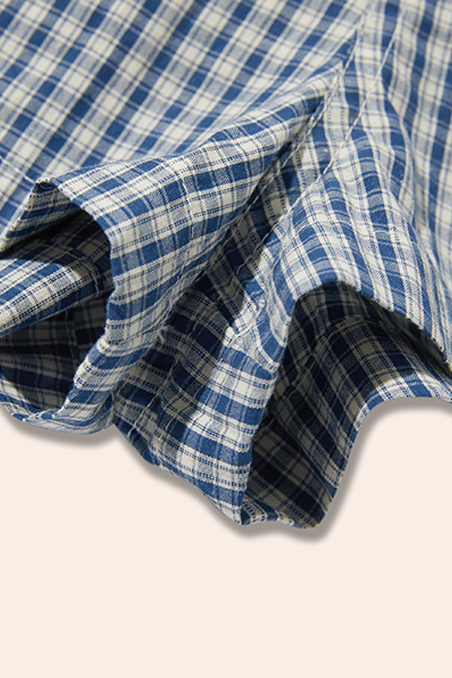 Plaid Button Shorts|yescci-YESCCI.com