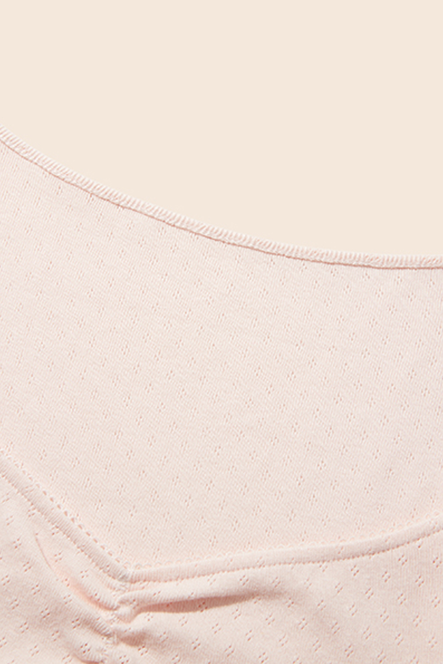 Square Neck Ruched Knit Tee|yescci-YESCCI.com