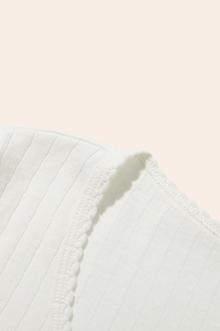 U-Neck Lace Trim T-Shirt|yescci-YESCCI.com