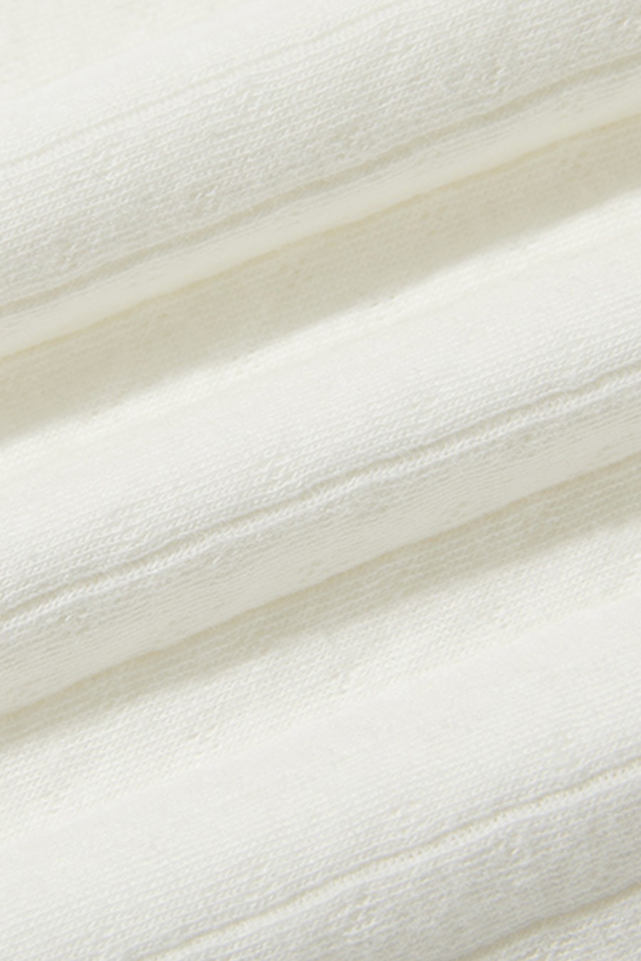 U-Neck Lace Trim T-Shirt|yescci-YESCCI.com