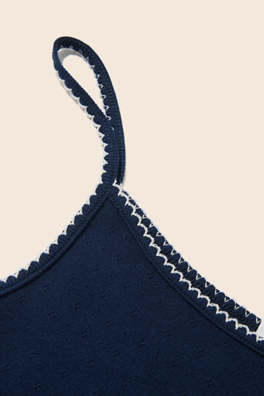 Floral Lace Trim Cami|yescci-YESCCI.com