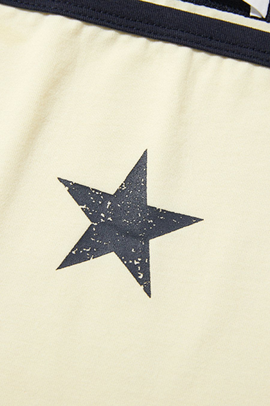 Star Print Off-Shoulder Tee|yescci-YESCCI.com