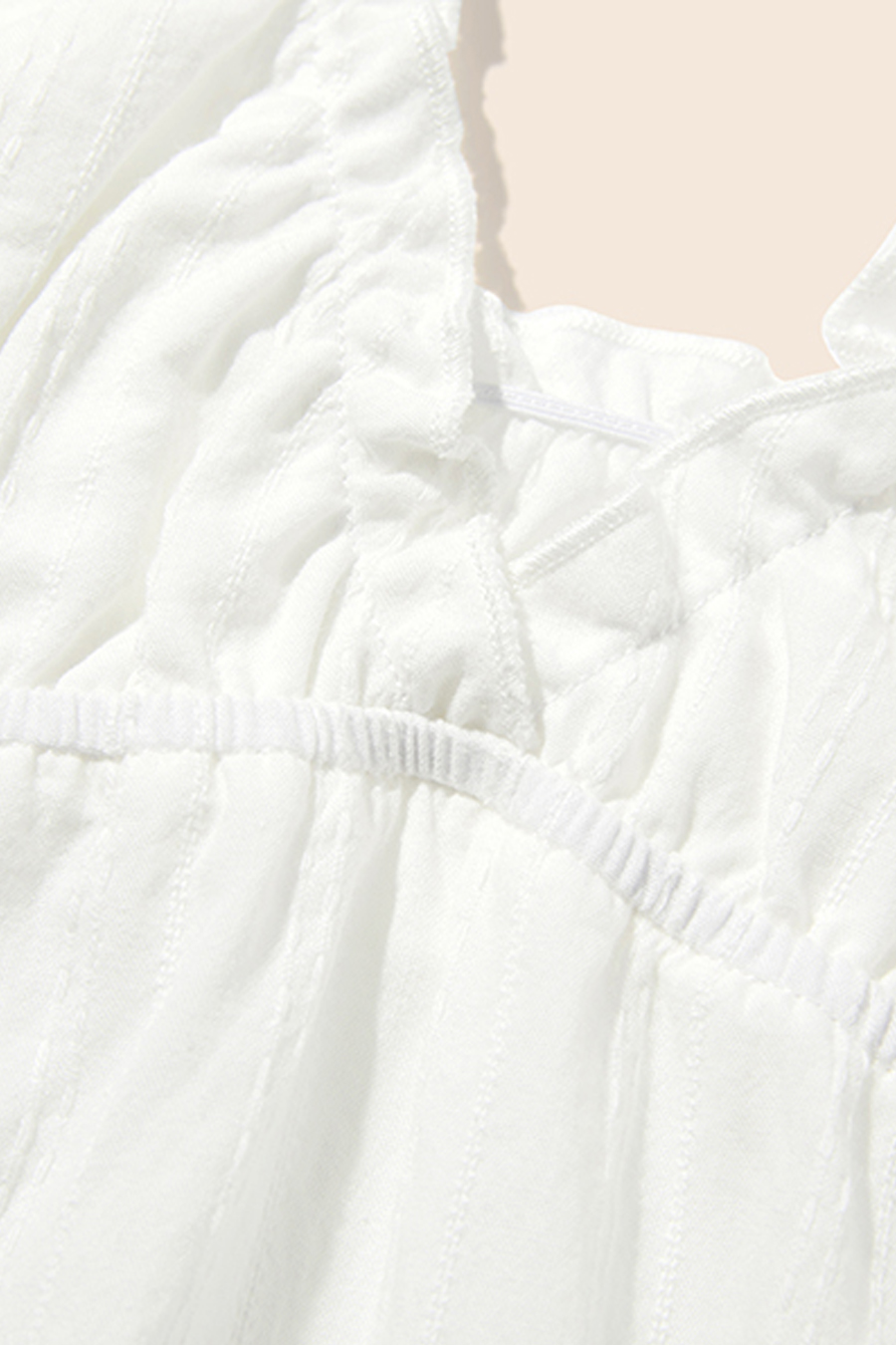 Ruffled V-Neck Babydoll Cami|yescci-YESCCI.com