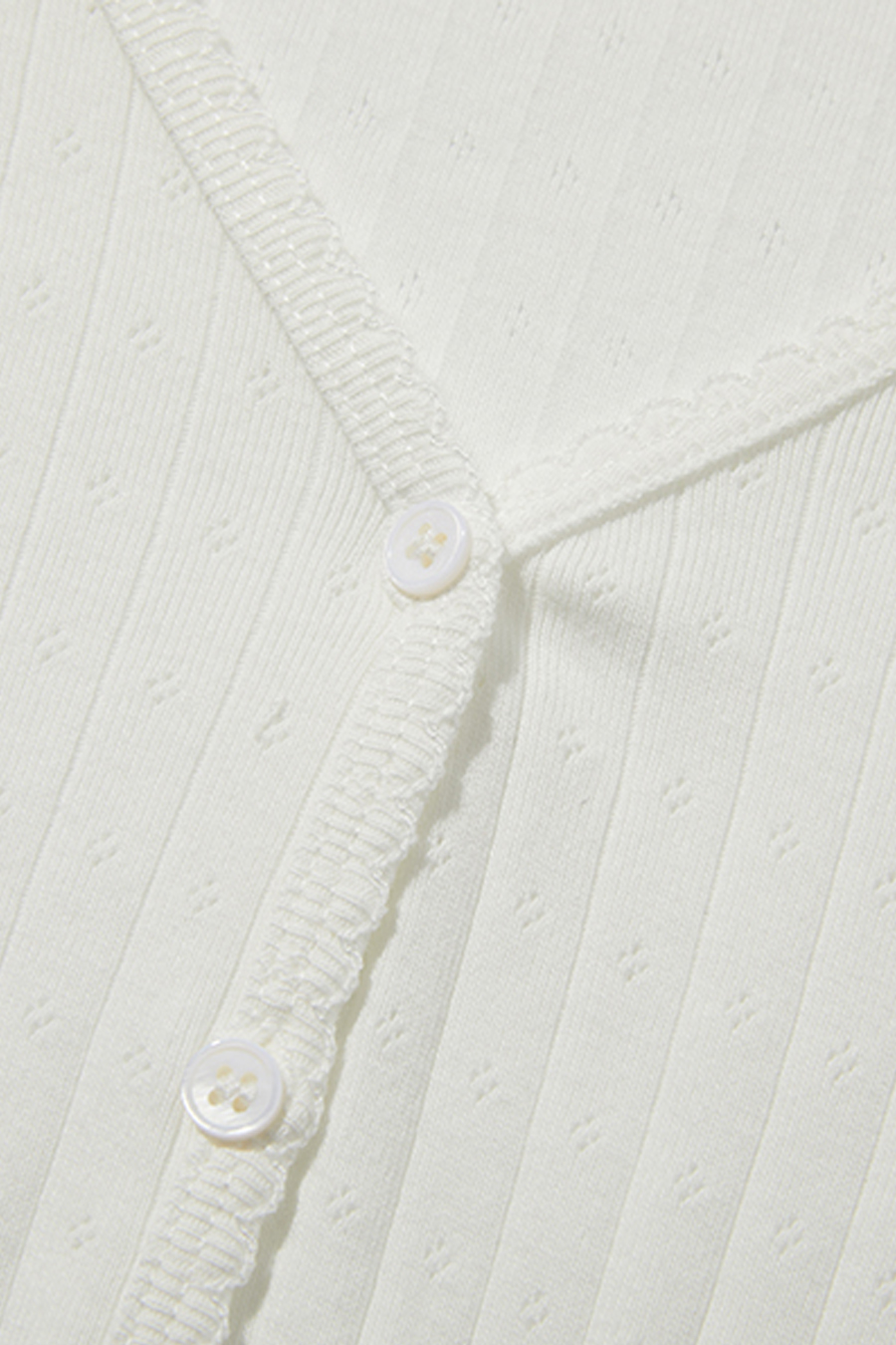 V-Neck Button Front Top|yescci-YESCCI.com